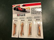TONKA POLISTIL LOTTO N°4 CONTATTI STRISCIANTI MM 70 PER PISTE VINTAGE FONDO MAG.