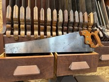 Wicked Sharp epoca 1910 E.C. Atkins n.70 Seghetto da pannello 22" 12PPI X-cut placcato a mano