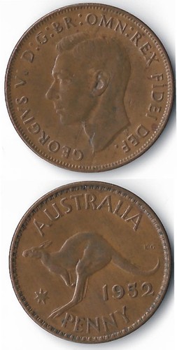 Australia penny 1952 - 1,
