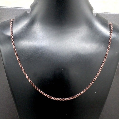 Collana catena rame con - in,