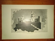 Stampa. Monumento a Donizetti in Bergamo (Scultore Jerace), 1900