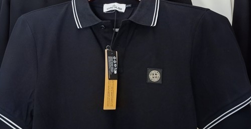 Polo stone island uomo nero - polo,