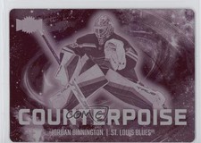 2024-25 Skybox Metal Universe piastra di stampa magenta 1/1 Jordan Binnington #5
