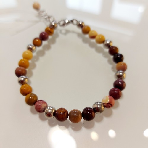 Bracciale uomo acciaio pietre - bracciale,