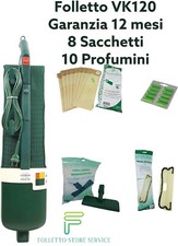 FOLLETTO VK120 Vorwerk Rigenerato Spazzola HD12 8 Sacchetti 10 Profumi VK 120