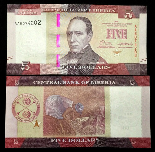 Liberia dollars 2016 - 5,