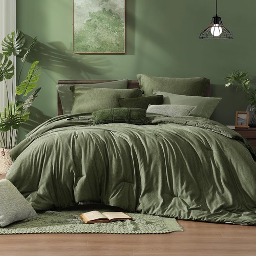 Set piumone king - size, verde
