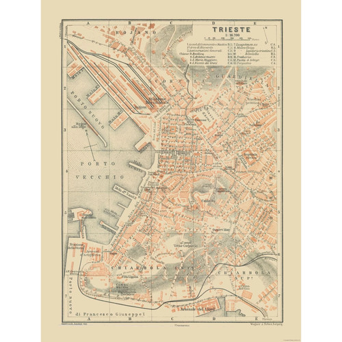 Mappa storica trieste - storica,