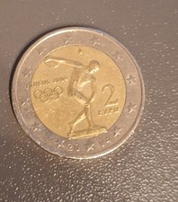 Moneta da 2 Euro rara Athens