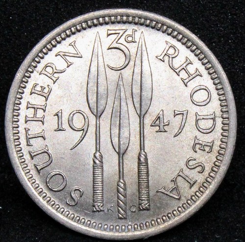 Pence 1947 rhodesia - 3, 1947.