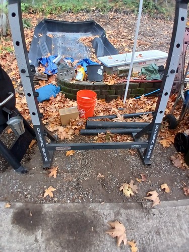Olympic squat rack 100 - olympic, bucks