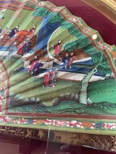 Antico ventaglio Cina dipinto
