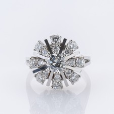 Anello in oro bianco 750 con