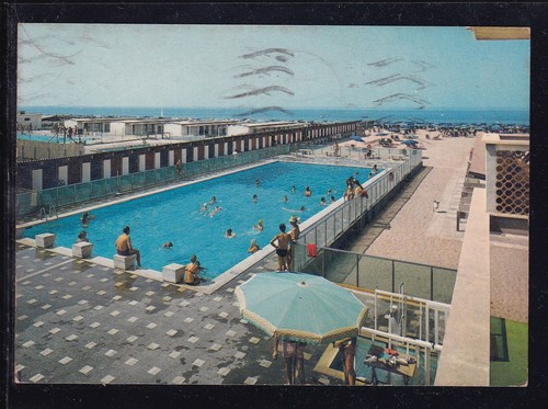 Cartolina fregene stabilimento - cartolina,