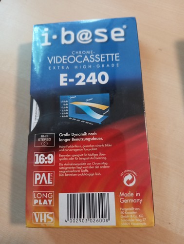 Videocassette vuota e - videocassette,