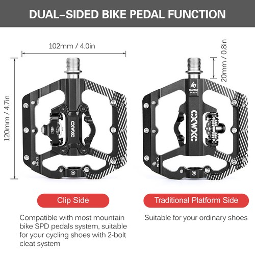 Pedale con doppia - doppia, piattaforma