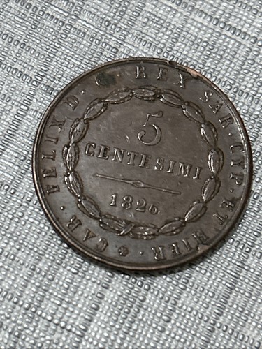 Regno sardegna 1826 moneta - di,