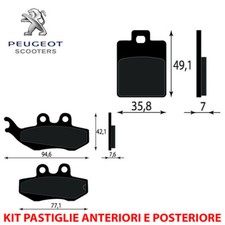 KIT PASTIGLIE FRENO ANTERIORI