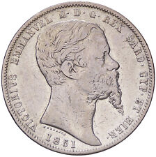 r61_79)  SARDEGNA Vittorio Emanuele II (1849-1861) 5 Lire 1851 GE
