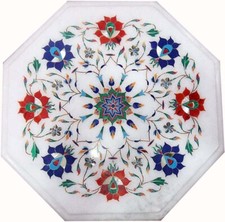 Piano Tavolo Laterale In Marmo