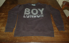Boy London, Felpa uomo, Nero con applicazione, cotone, tg S, usata