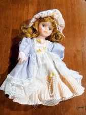 Bambola In Porcellana Vintage Collezione Giocattolo Perfetta come nuova - 22 Cm