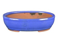 Vaso per bonsai ovale in gres