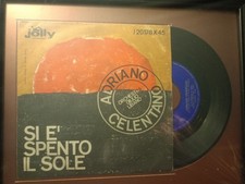 Adriano Celentano - Si è spento il sole Quadro disco vinile 45 giri 20x30cm