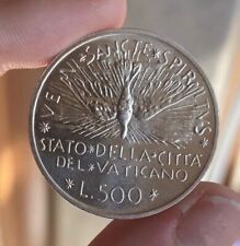 SEDE VACANTE 500 LIRE 1978 ARGENTO SILVER FIOR DI CONIO UNC