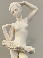 Statuina ballerina alabastro A. Giannelli Italia vintage firmata alta 13,5”