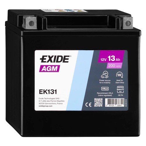 Batteria exide ek131 agm - exide,