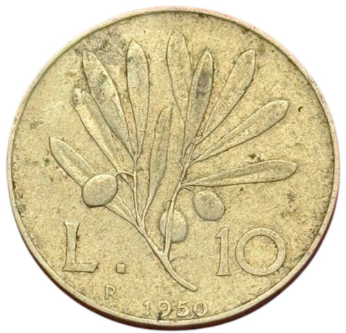 Lire 1950 ulivo - 10,