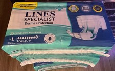 Pannoloni per adulti a mutandina Lines Derma Protection Taglia L pacchi da 20