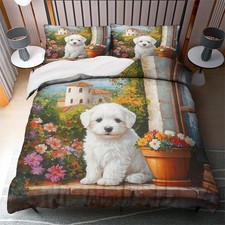 Set copripiumino cane bianco