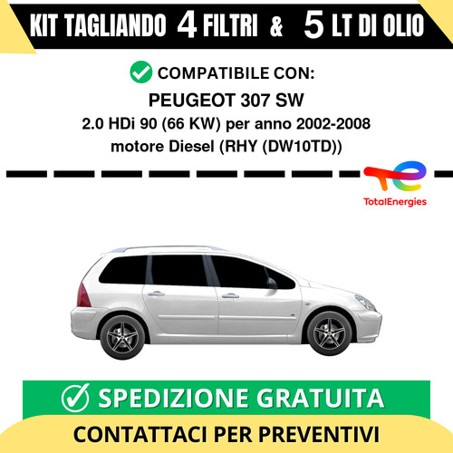 Tagliando per peugeot 307 - per,