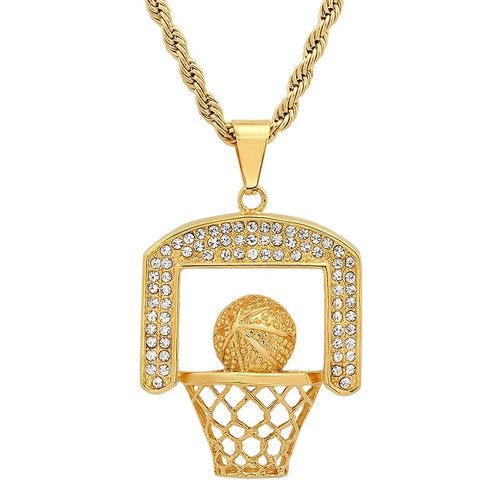 Ciondolo basket diamante