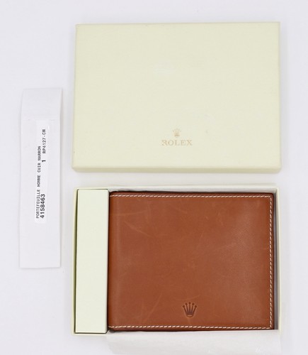 Rolex wallet piel leather - rolex,