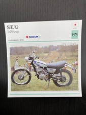 CARTE FICHE MOTO collection ATLAS SUZUKI TS 250 SAVAGE