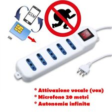 Microspia ambientale GSM attivazione vocale spy in ciabatta SLIM - ANTIFURTO