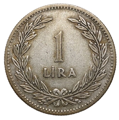 Moneta argento lira turchia - 1,