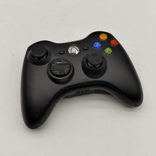JOYSTICK CONTROLLER NERO MICROSOFT XBOX 360 ORIGINALE FUNZIONANTE