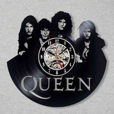 Orologio analogio rock band QUEEN intagliato su disco vinile