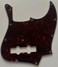 For Fit Fender Geddy Lee Jazz Bass Style Guitar Pickguard 4 Ply Brown Tortoise