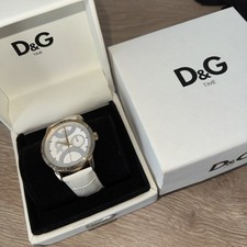Orologio donna D&G Time Dolce&Gabanna oro bianco effetto coccodrillo cinturino pelle
