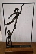 Scultura bronzo atleti - in,