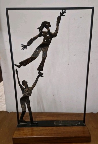 Scultura bronzo atleti - scultura,