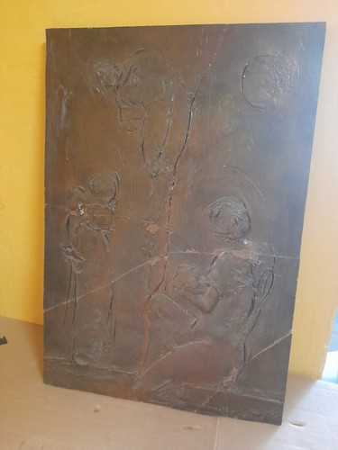 Bassorilievo terracotta ugo - bassorilievo,