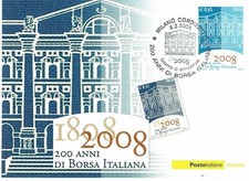 ITALIA 2008 200 ANNI DI BORSA