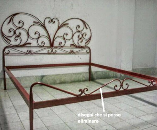 Letto testiera pediera in - testiera,