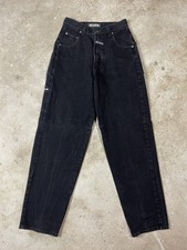 Jeans vintage Boss uomo 29x32 nero streetwear larghi hip hop Y2K JNCO grunge anni 90
